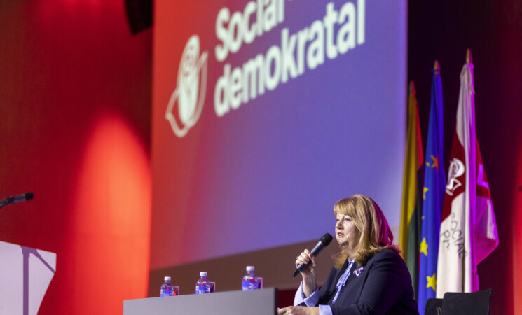 V. Blinkevičiūtė suvažiavime perrinkta Socialdemokratų partijos pirmininke, patvirtinta jos pavaduotojų komanda